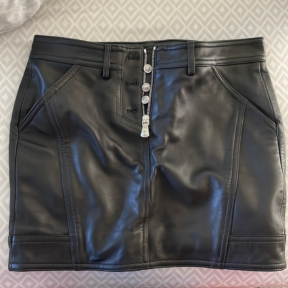 Versus by Versace Leather Skirt Size 38